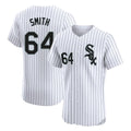 Fenge C.White Sox #64 Shane Smith Player White Stripe Limited Elite Home Stitched Jerseys