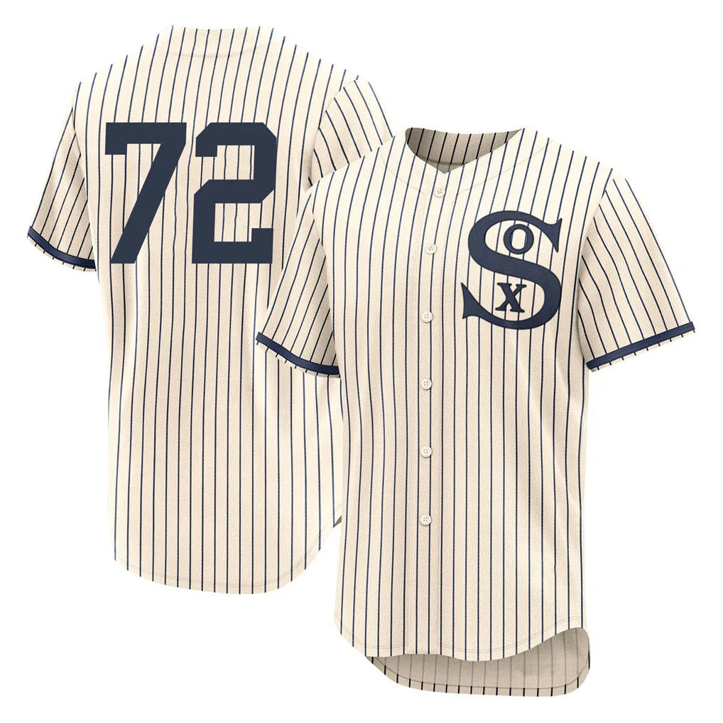 Fenge C.White Sox #72 Carlton Fisk Player Cream Field of Dreams Limited Elite Home Stitched Jerseys