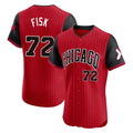 Fenge C.White Sox #72 Carlton Fisk Player Red City Connect Limited Elite Home Stitched Jerseys