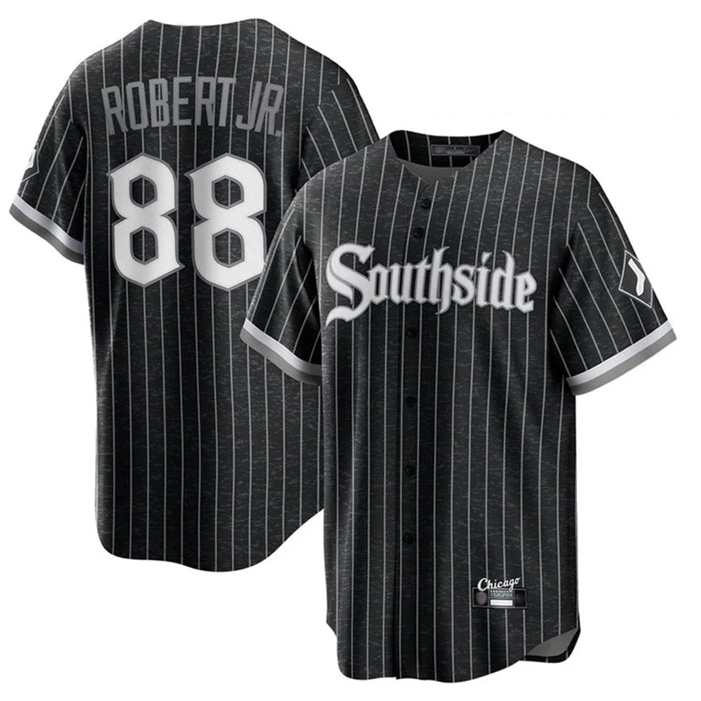 Fenge C.White Sox #88 Luis Robert Jr Player Black City Connect Home Game Stitched Jerseys