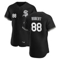 Fenge C.White Sox #88 Luis Robert Jr Player Black Limited Elite Home Stitched Jerseys