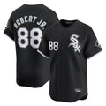 Fenge C.White Sox #88 Luis Robert Jr Player Black Limited Home Stitched Jerseys