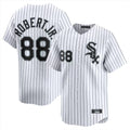 Fenge C.White Sox #88 Luis Robert Jr Player White Stripe Limited Home Stitched Jerseys