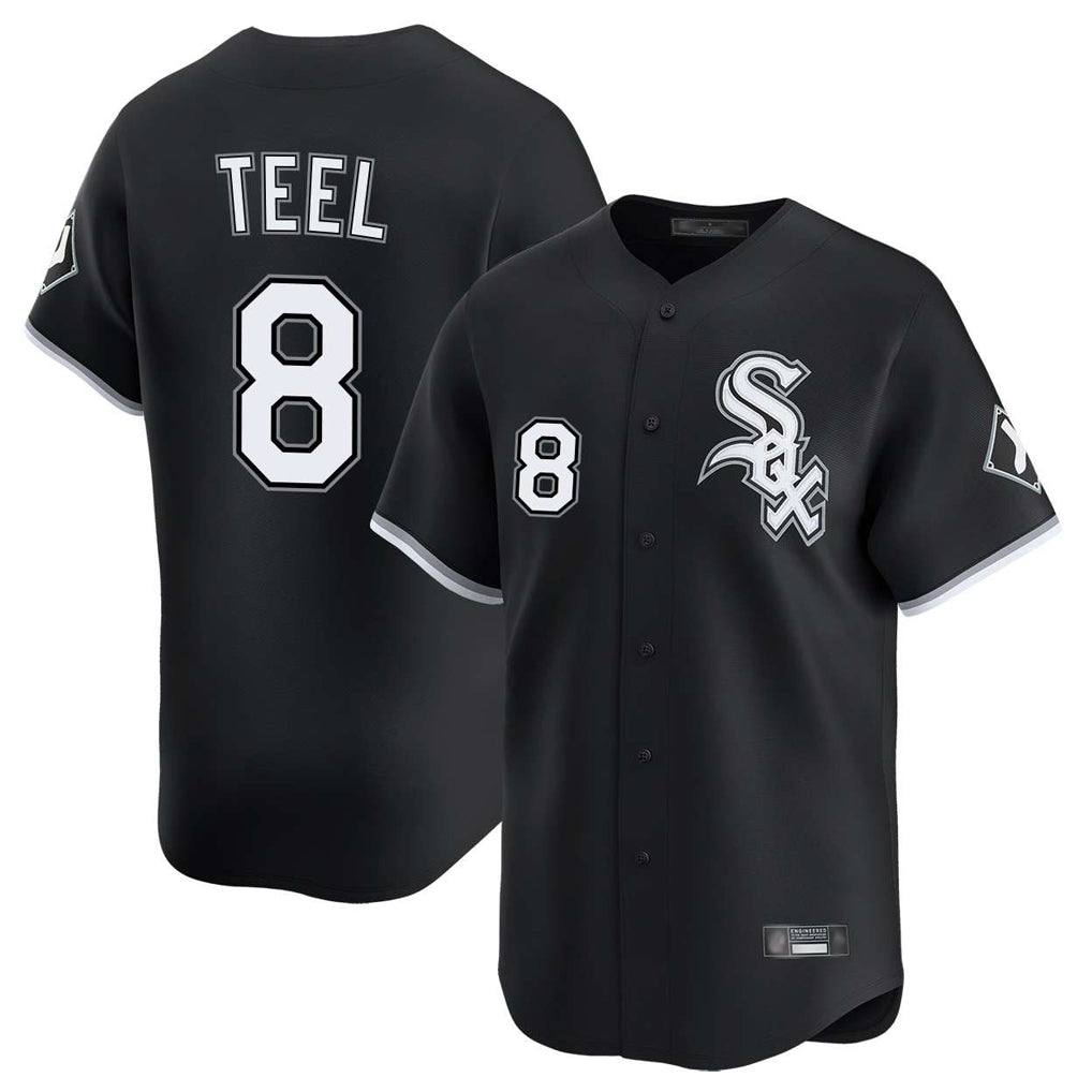 Fenge C.White Sox #8 Kyle Teel Player Black Limited Home Stitched Jerseys