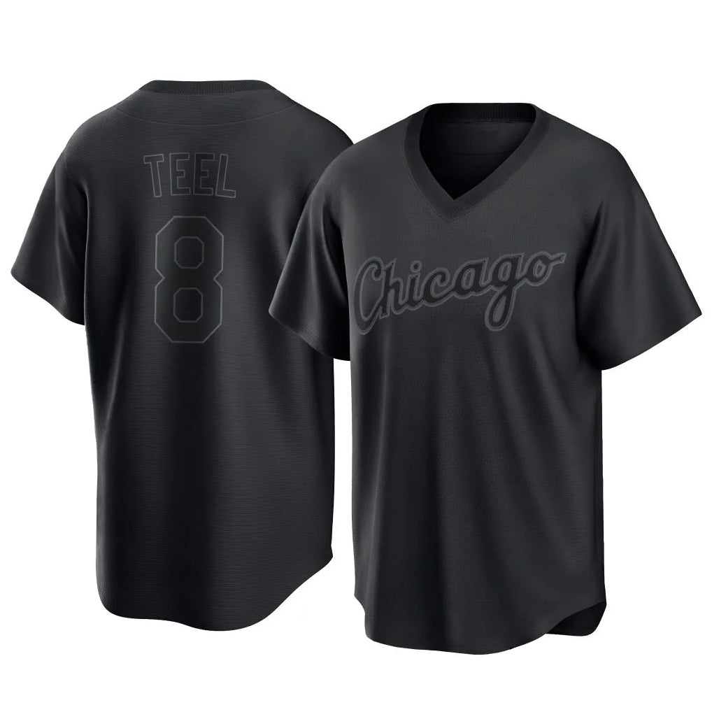 Fenge C.White Sox #8 Kyle Teel Player Black T-shirt Home Game Stitched Jerseys