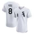 Fenge C.White Sox #8 Kyle Teel Player White Stripe Limited Elite Home Stitched Jerseys