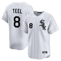Fenge C.White Sox #8 Kyle Teel Player White Stripe Limited Home Stitched Jerseys