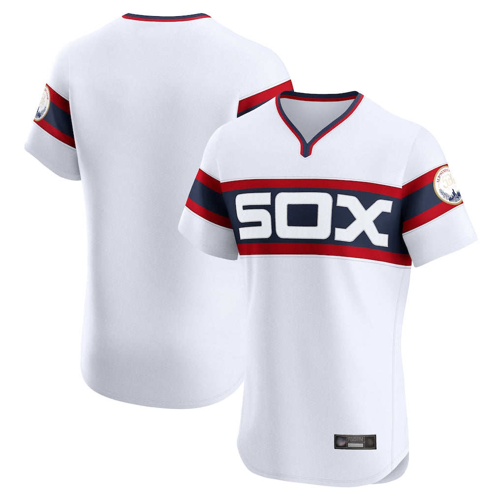 Fenge C.White Sox ## White Sox Blank Player White T-shirt Limtied Elite Home Stitched Jerseys
