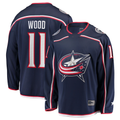 Fenge CB.Jackets #11 Miles Wood Navy Home Breakaway Jersey