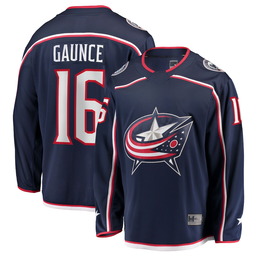 Fenge CB.Jackets #16 Brendan Gaunce Navy Home Breakaway Jersey