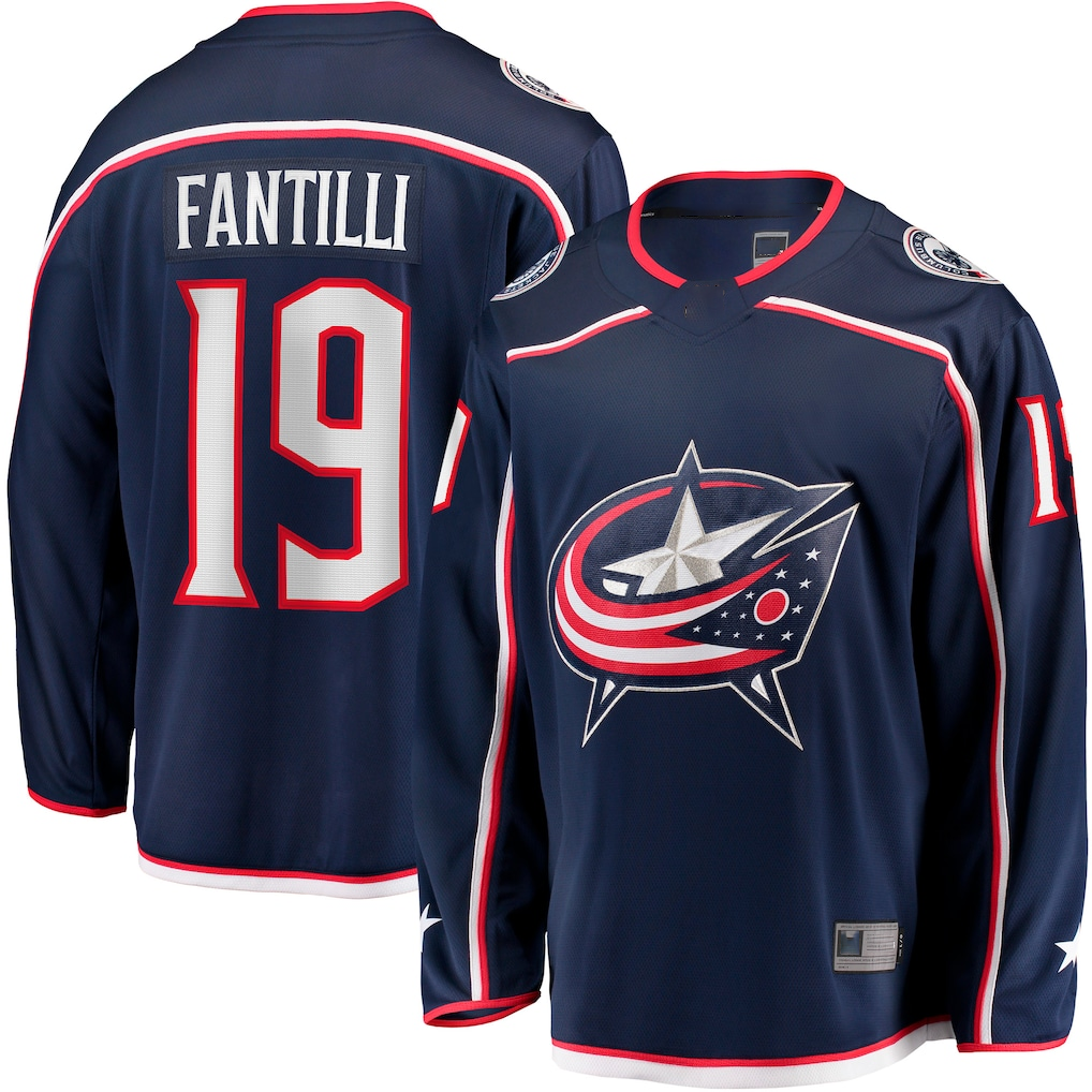 Fenge CB.Jackets #19 Adam Fantilli Navy Home Premier Breakaway Player Jersey