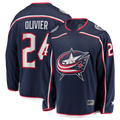 Fenge CB.Jackets #24 Mathieu Olivier Navy Home Breakaway Jersey