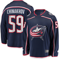 Fenge CB.Jackets #59 Yegor Chinakhov Navy Home Breakaway Player Jersey