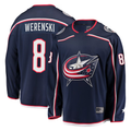 Fenge CB.Jackets #8 Zach Werenski Navy Breakaway Jersey