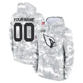 Fenge Custom A.Cardinals Arctic Camo Salute to Service Limited Hoodie Any Name & Numbers Stitched Jerseys