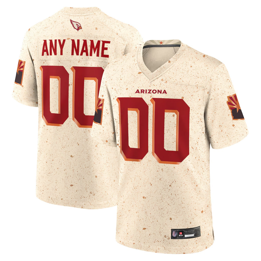 Fenge Custom A.Cardinals Cream Rivalries Collection Home Game Stitched Jerseys