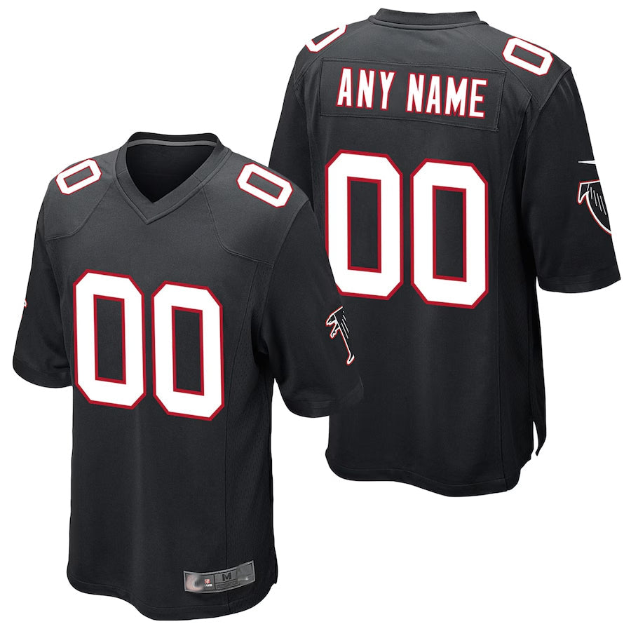 Fenge Custom A.Falcons Black Alternate Game Stitched Jerseys