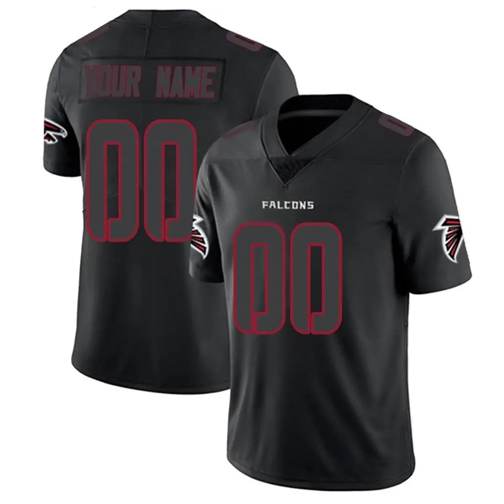 Fenge Custom A.Falcons Black Limited Elite Home Game Any Name & Numbers Stitched Jerseys