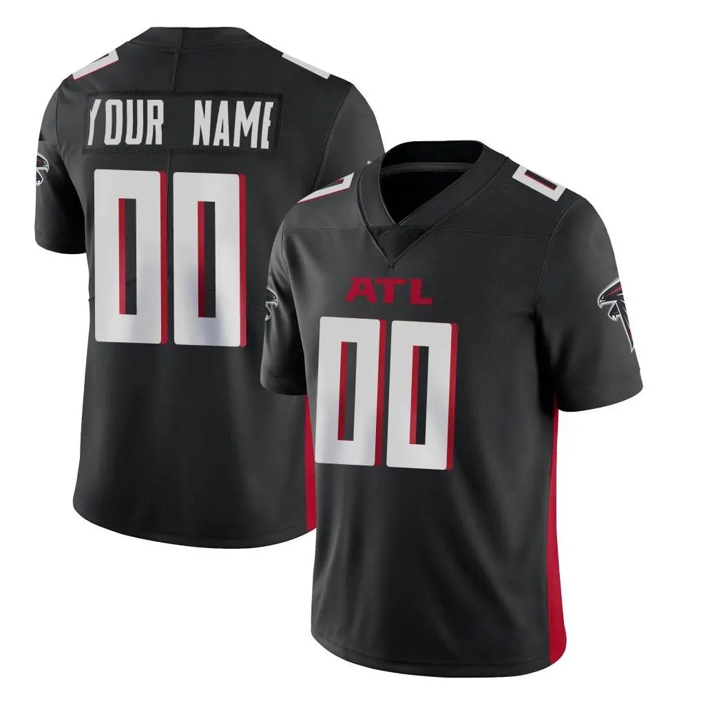 Fenge Custom A.Falcons Black Limited Home Game Any Name & Numbers Stitched Jerseys