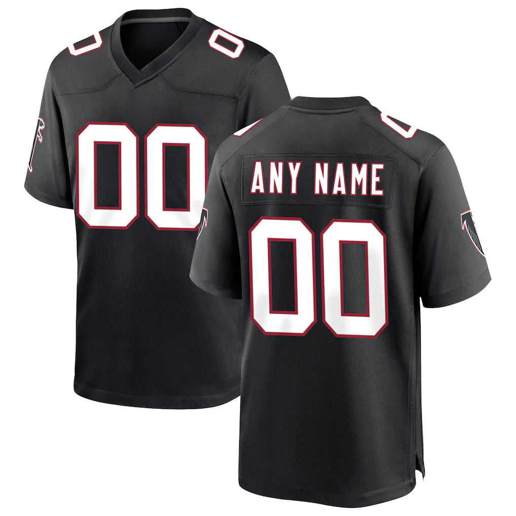 Fenge Custom A.Falcons Black Throwback Limited Home Game Any Name & Numbers Stitched Jerseys