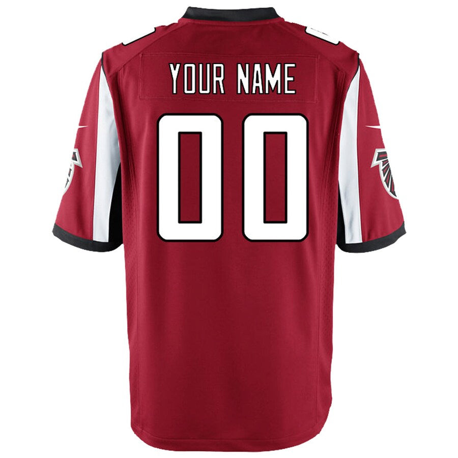Fenge Custom A.Falcons Red Game Stitched Jerseys