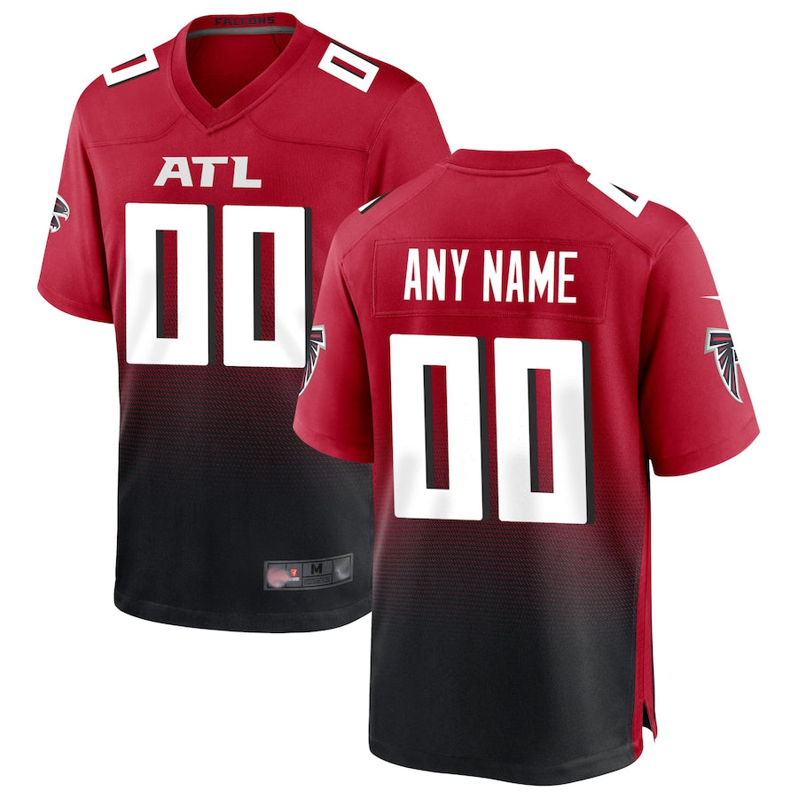 Fenge Custom A.Falcons Red Replica Home Game Stitched Jerseys