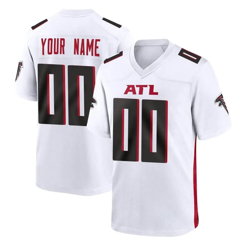 Fenge Custom A.Falcons White Home Game Any Name & Numbers Stitched Jerseys