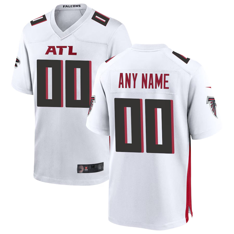 Fenge Custom A.Falcons White Home Game Stitched Jerseys