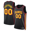 Fenge Custom A.Hawks Black 2022-23 Swingman Jerseys - Statement Edition