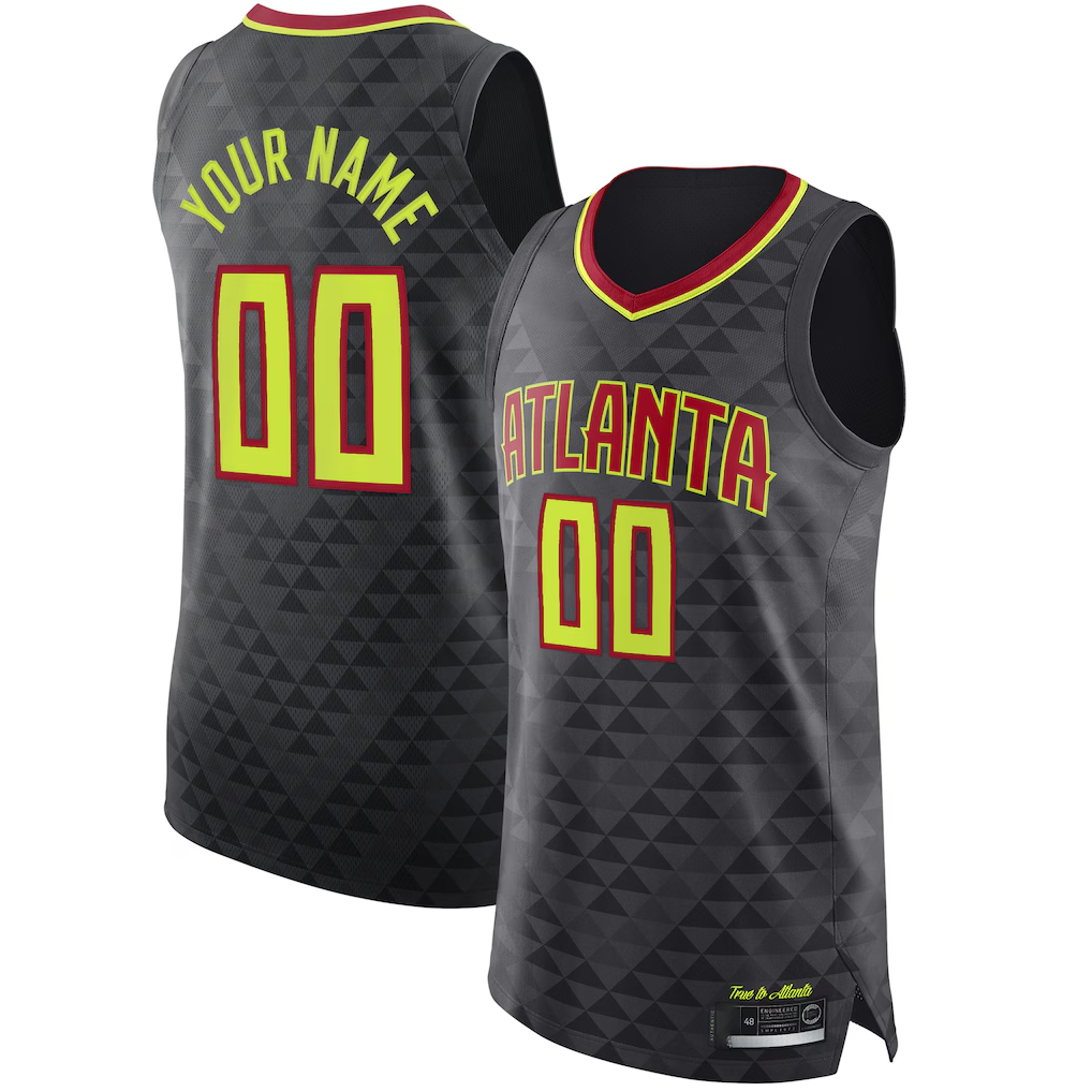Fenge Custom A.Hawks Black Authentic Jerseys - Icon Edition