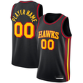 Fenge Custom A.Hawks  Black Swingman Jerseys - Statement Edition