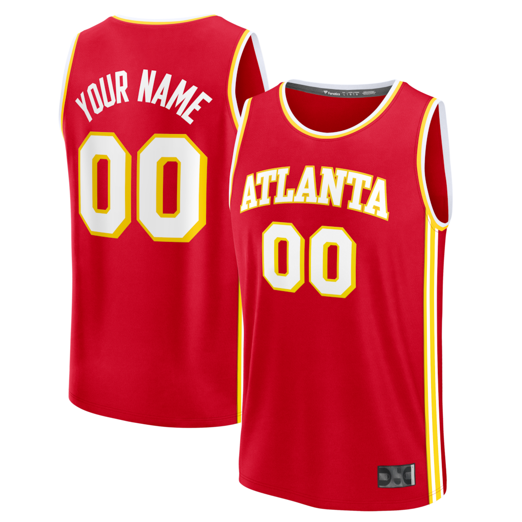 Fenge Custom A.Hawks Red Fast Break Jerseys - Icon Edition