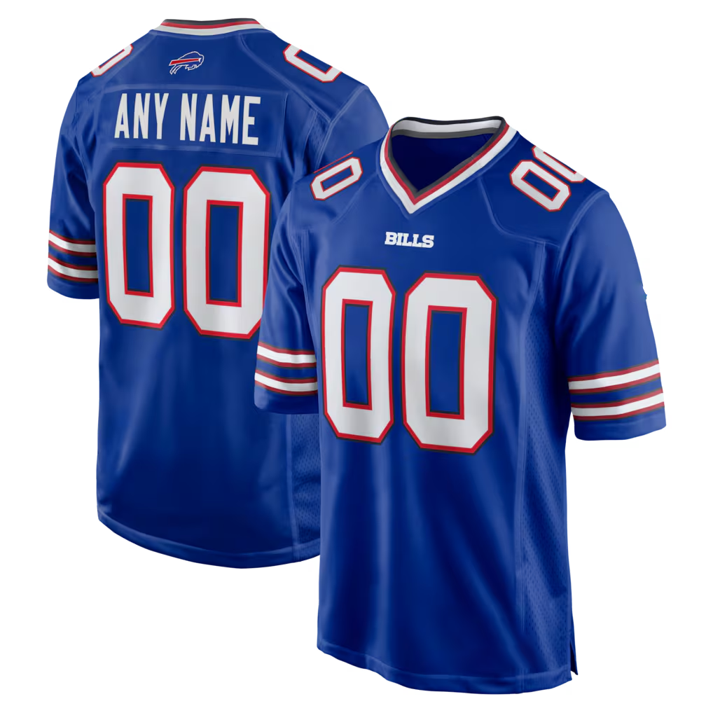 Fenge Custom B.Bills Royal Royal Game Stitched Jerseys