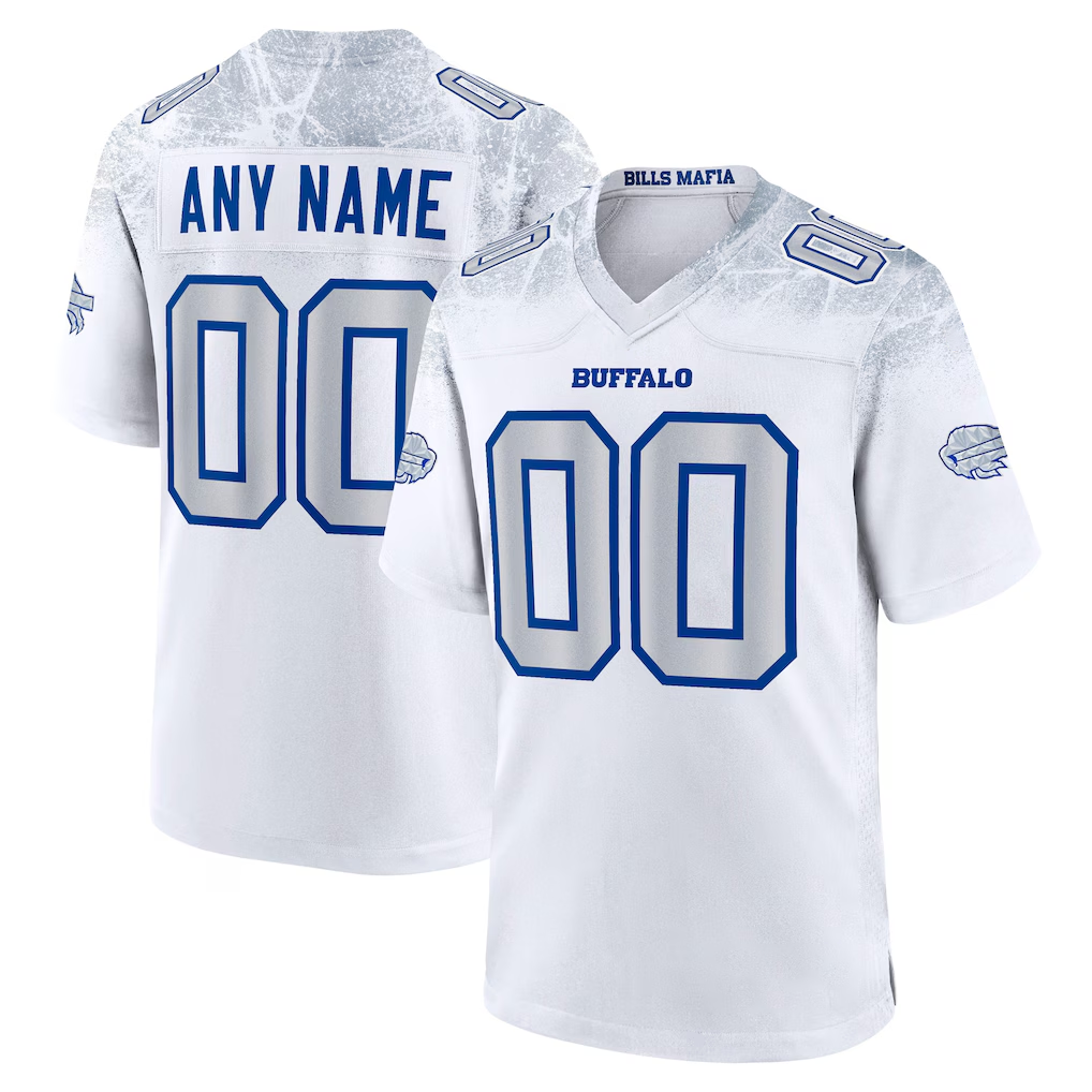 Fenge Custom B.Bills White 2025 Rivalries Collection Game Stitched Jerseys