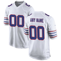 Fenge Custom B.Bills White Alternate Game Stitched Jerseys