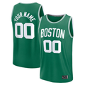Fenge Custom B.Celtics Fanatics Kelly Green Fast Break Stitched Jerseys - Icon Edition