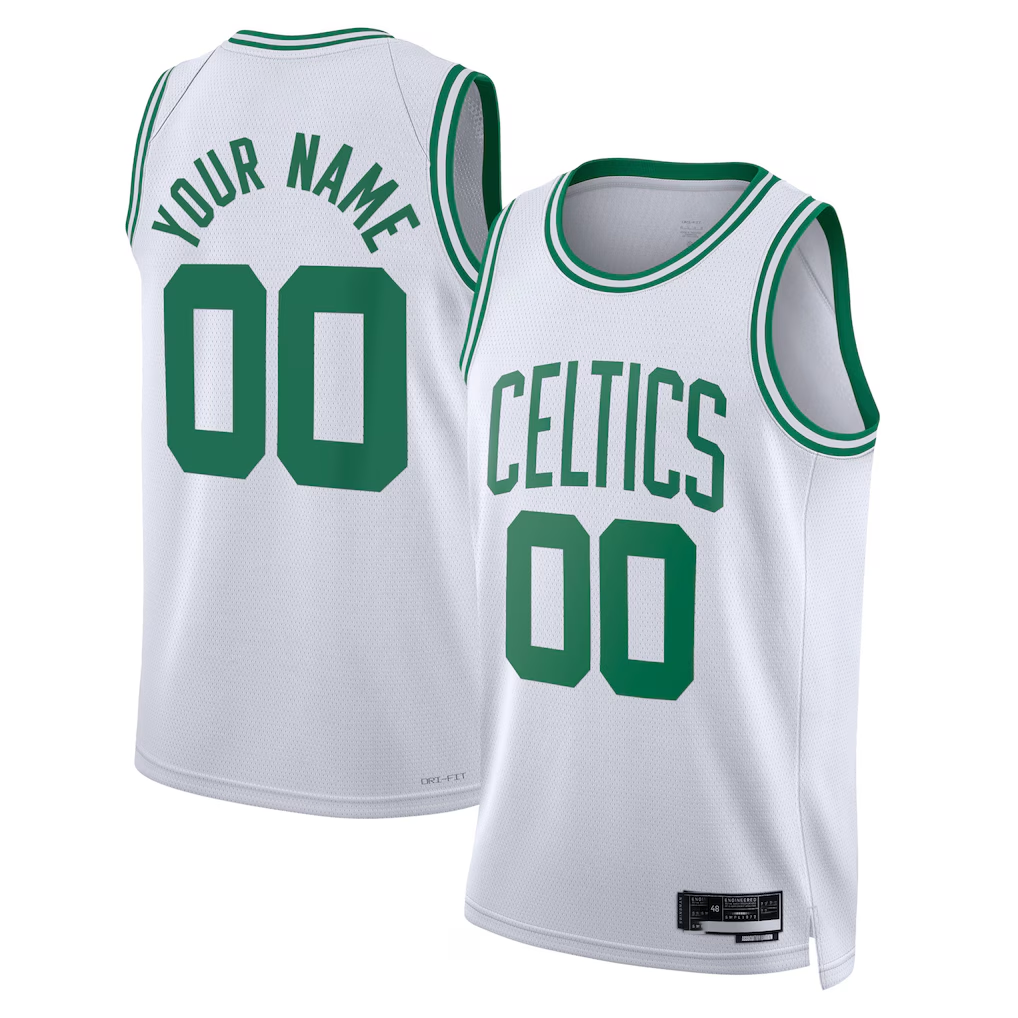 Fenge Custom B.Celtics White Swingman Jerseys - Association Edition