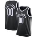 Fenge Custom B.Nets Black 202021 Swingman Jerseys - Icon Edition