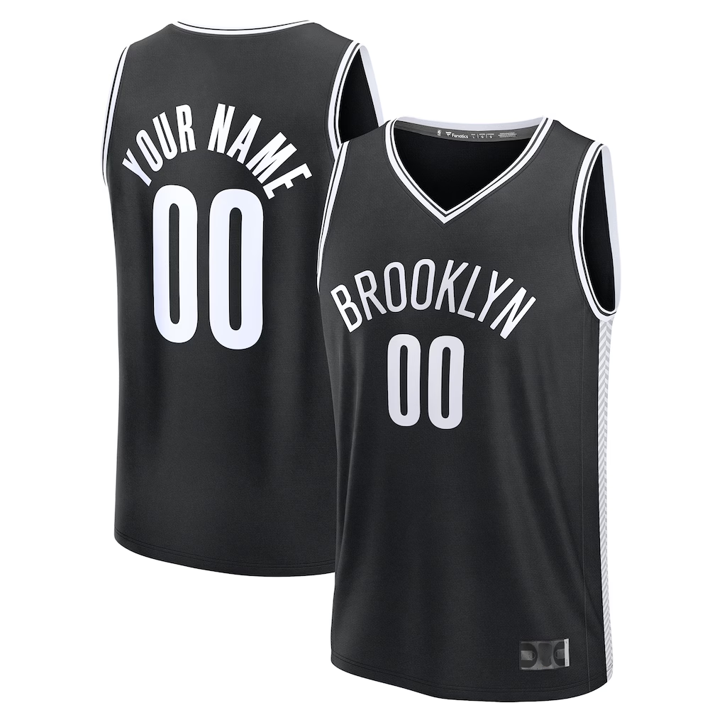 Fenge Custom B.Nets Black Fast Break Jerseys - Icon Edition