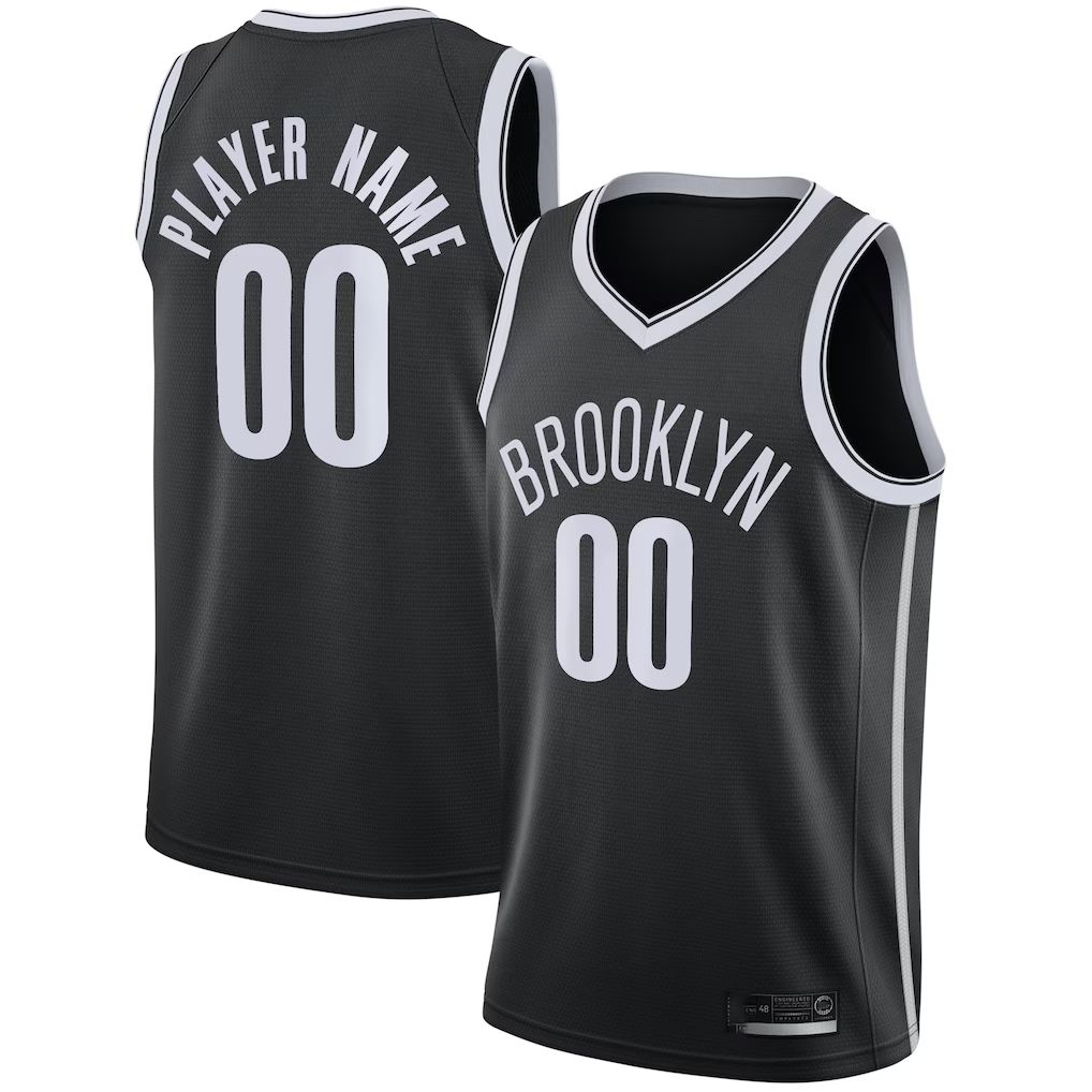 Fenge Custom B.Nets Black Swingman Jerseys - Icon Edition