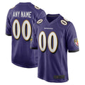 Fenge Custom B.Ravens Purple Home Game Stitched Jerseys