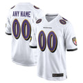 Fenge Custom B.Ravens White Home Game Stitched Jerseys