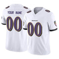 Fenge Custom B.Ravens White Vapor F.U.S.E. Limited Any Name & Numbers Stitched Jerseys