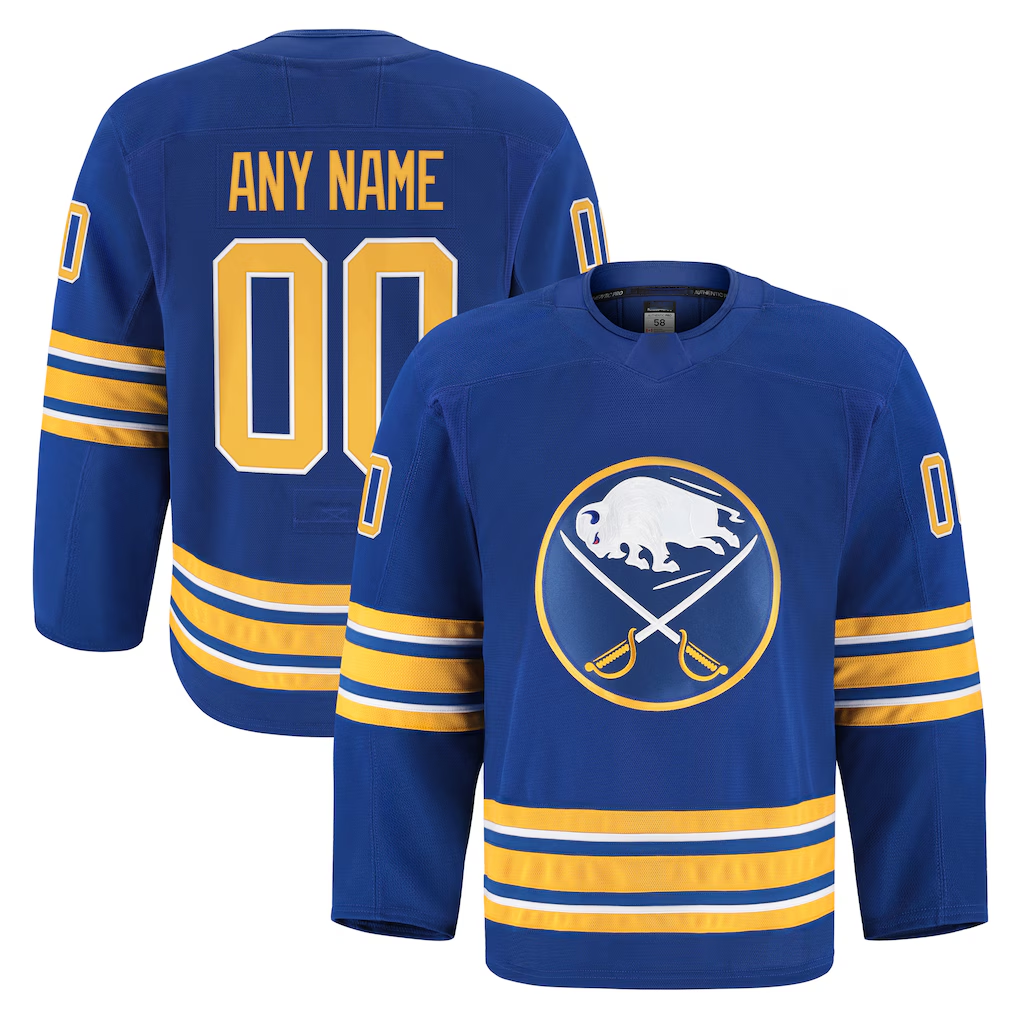 Fenge Custom B.Sabres Royal Home Authentic Pro Stitched Jerseys