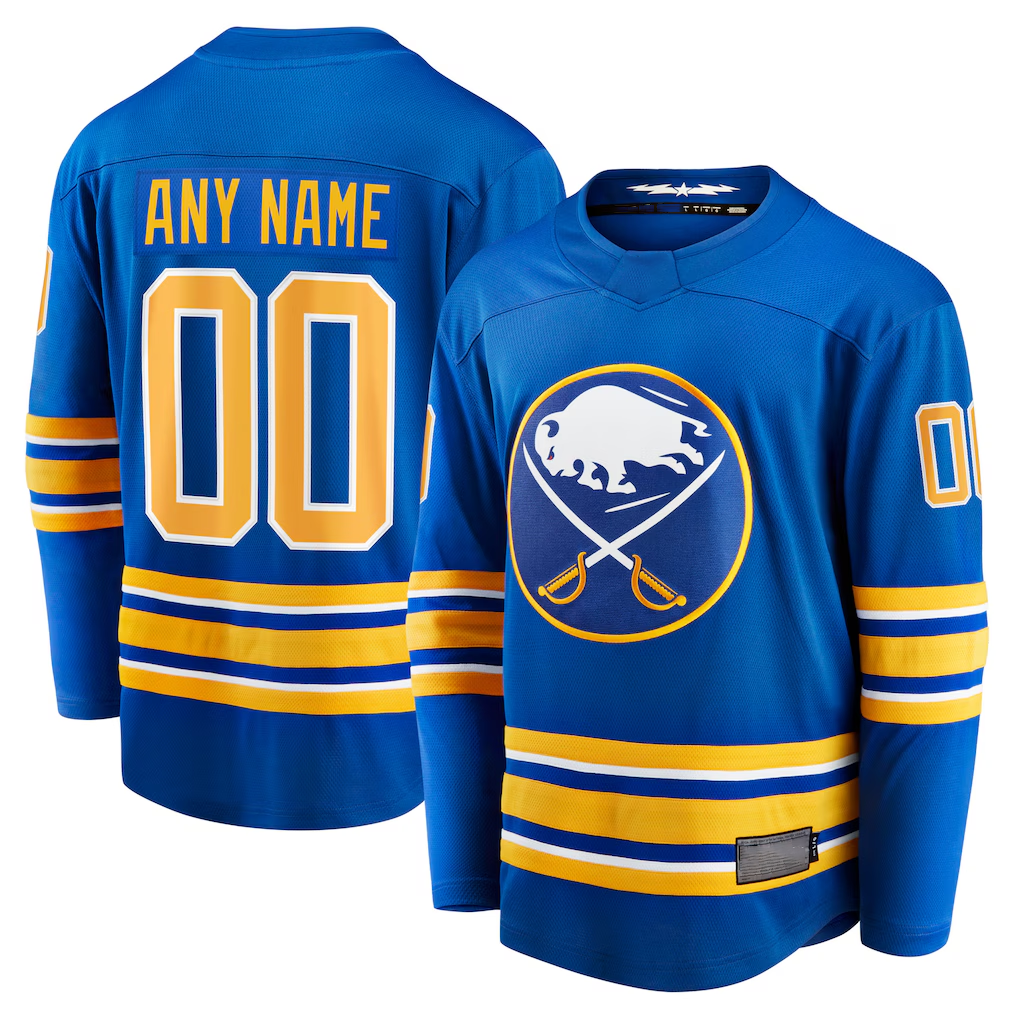 Fenge Custom B.Sabres Royal Home Breakaway Stitched Jerseys