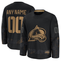 Fenge Custom C.Avalanche Black 2024 Military Appreciation Practice Jerseys