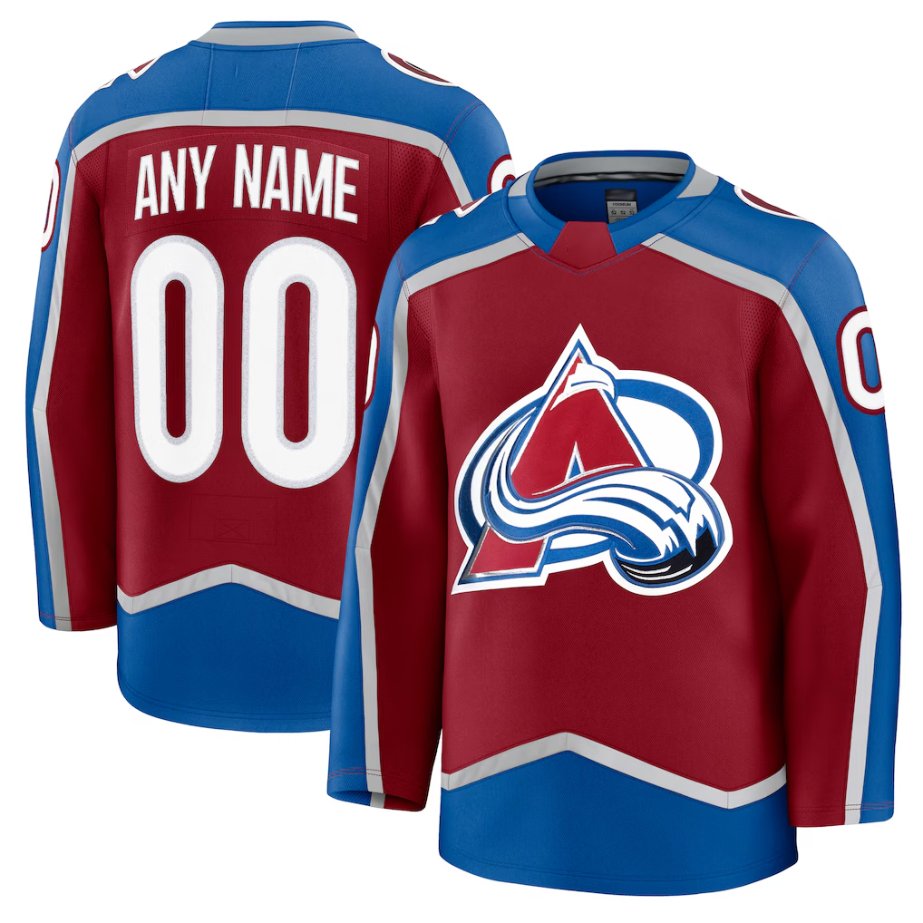 Fenge Custom C.Avalanche Burgundy Home Premium Jerseys