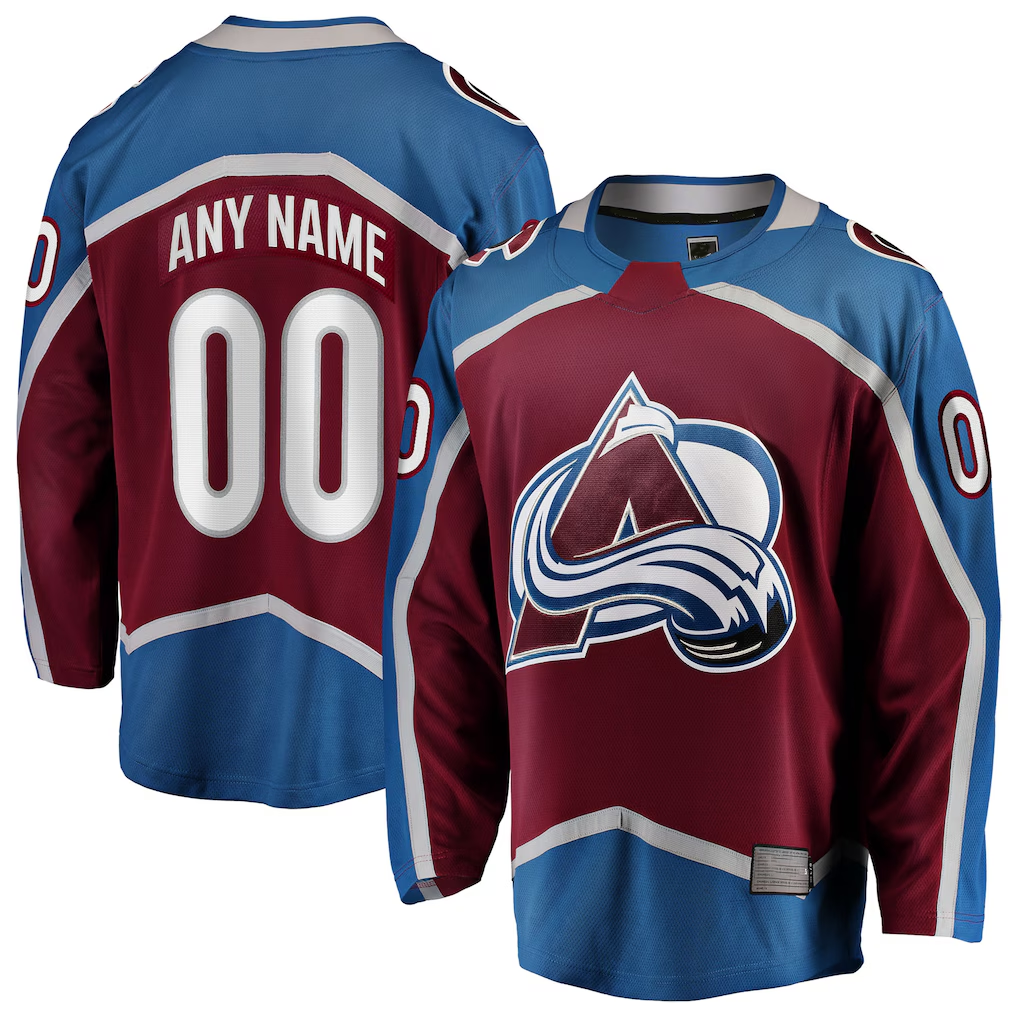 Fenge Custom C.Avalanche Maroon Home Breakaway Jerseys
