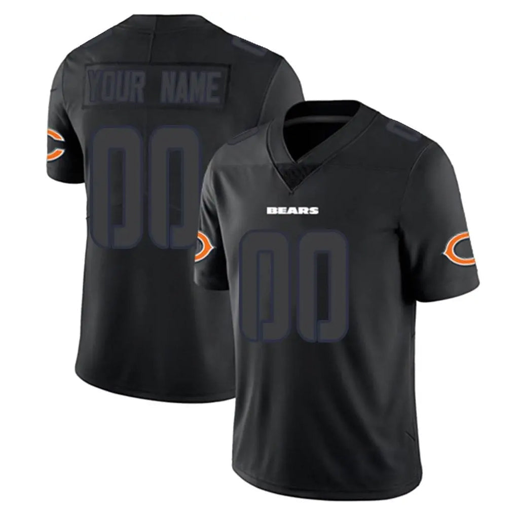 Fenge Custom C.Bears Black Impact Limited Game Any Name & Numbers Stitched Jerseys