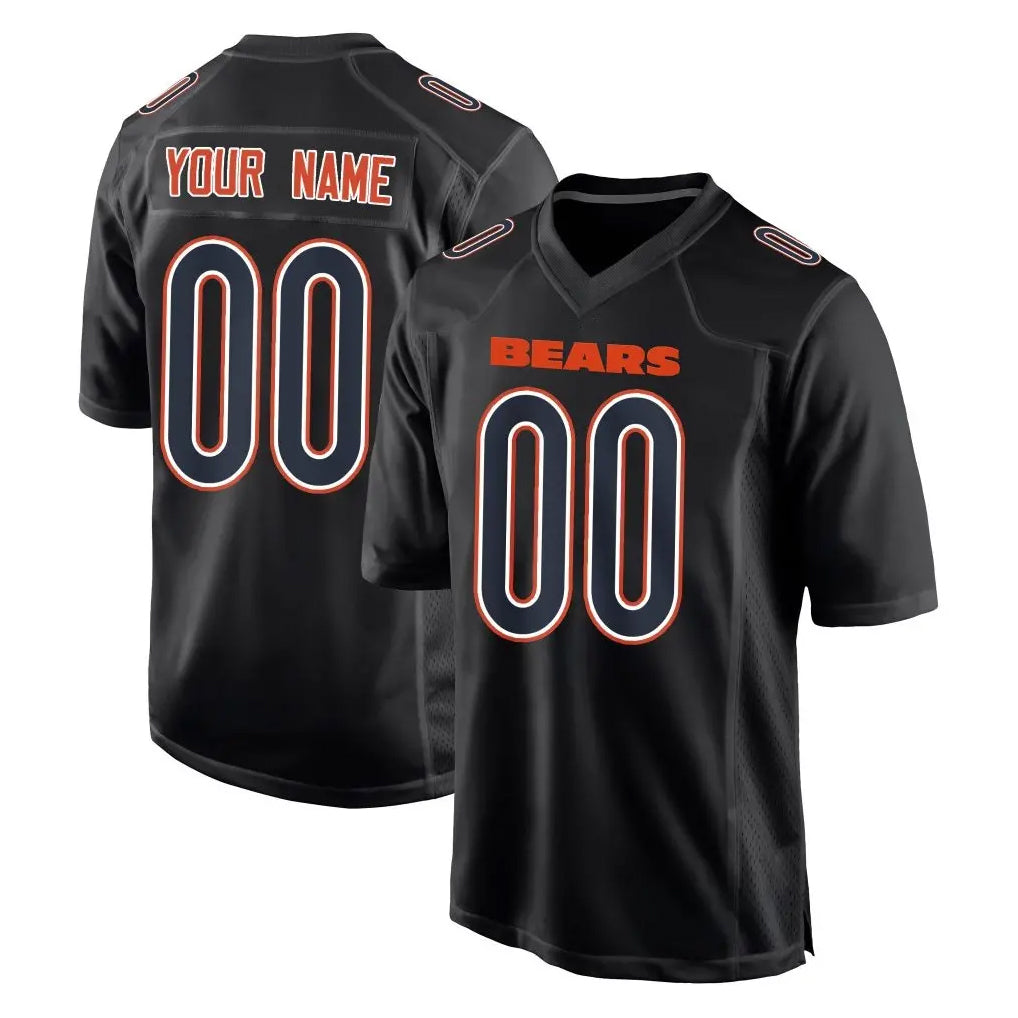 Fenge Custom C.Bears Carbon Black Fashion Game Any Name & Numbers Stitched Jerseys